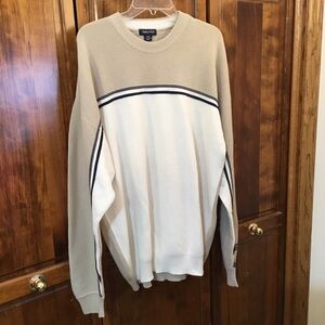 Nautica fine knit sweater, XXL, NWOT, draped shoulders, cotton— MBLS